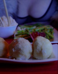 a plate of food on a table